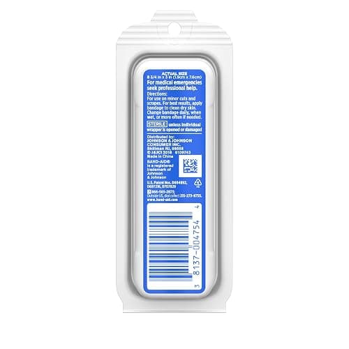 Band-Aid Brand Flexible Fabric Adhesive Bandages for Wound Care and First Aid, All One Size, 8 ct thumbnail 5