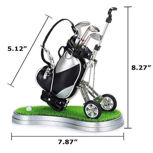 Gifts for Men, Golf Pen Holder Desk Accessories for Men Women Golfers, Birthday Graduation Gifts for Him Her, Dad Gifts for Dad Husband from Daughter Son Wife, Funny Home Office Decor Gadgets for Boss thumbnail 2