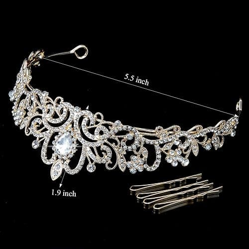 CIEHER Tiara Crowns for Women & Girls - Bridal, Wedding, Prom, Quinceanera, Birthday & Christmas Crown Gifts thumbnail 6