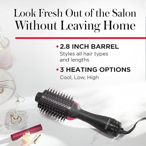 REVLON One-Step Volumizer Hair Dryer and Styler with Improved Motor – Easy Salon-Style Blowouts – Less Frizz, More Shine, and Reduced Heat Damage, for all Hair Types and Lengths (Black) thumbnail 6