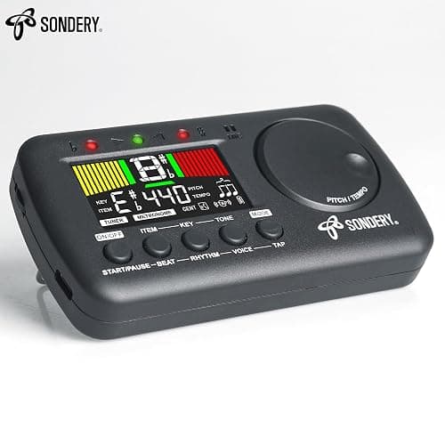 Sondery 3 in 1 Digital Metronome Tuner for All Instruments, Rechargeable Metronome with Tap Tempo, Chromatic Tuner Tone Generator for Guitar, Bass, Violin, Clarinet, Piano, Trumpet, Flute thumbnail 8