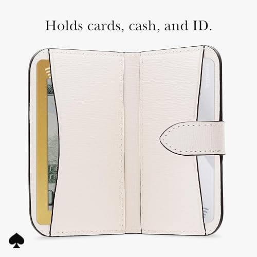 kate spade new york Morgan Magnetic Phone Wallet/Card Holder - Compatible with MagSafe Phones and Cases - Cream thumbnail 4