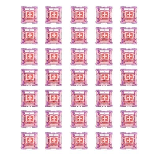 EPOMAKER Flamingo 35 Pieces 47gf Linear Mechanical Keyboard Switches Set, 35gf Initial Force Factory Lubed Switch with POM Stem, Dual Spring, PC Housing for Gaming DIY Keyboard thumbnail 6