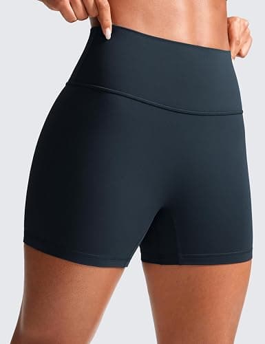 CRZ YOGA Secretsculpt Butterlift Biker Shorts 4" - No Front Seam High Waisted Womens Workout Gym Booty Scrunch Butt thumbnail 2