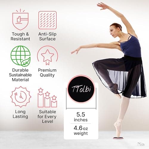 Premium Turning Boards for Dancers – Improve Spins, Technique & Balance, Ideal Turn Board for Ballet, Dancing & Figure Ice Skating, Portable Spin Disc for Dance & Spinner Disk Training Equipment thumbnail 2