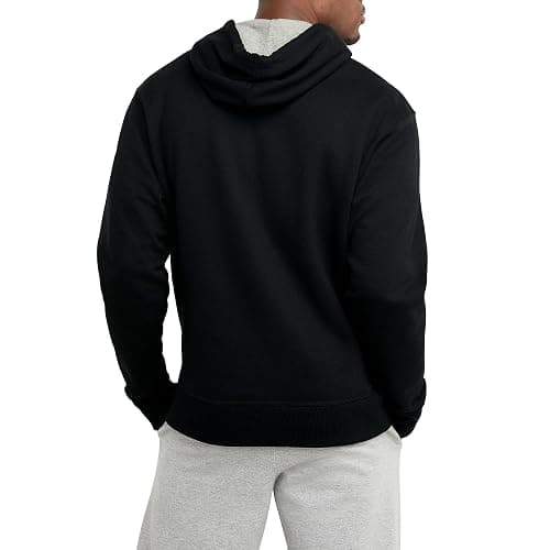 Champion Men's Fleece Script Logo Hoodie (Reg. Or Big & Tall) thumbnail 2