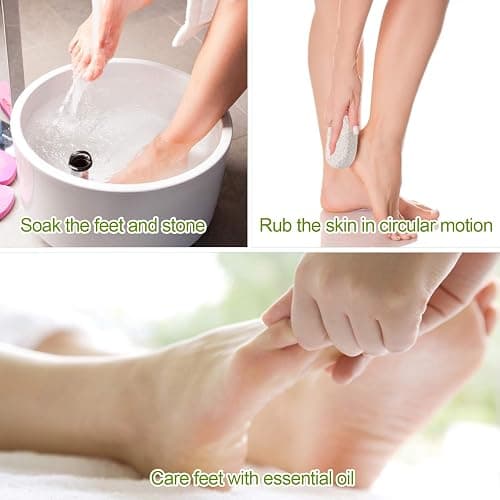 2PCS Natural Pumice Stone, Asqraqo Lava Pedicure Tools Hard Skin Callus Remover for Feet and Hands - Foot File Exfoliation to Remove Dead Skin, and Callusess thumbnail 3