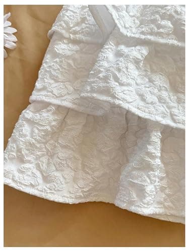 SOLY HUX Girl's Ruffle Mini Skirt Elastic Waist Layered A Line Textured Summer Skirts thumbnail 2