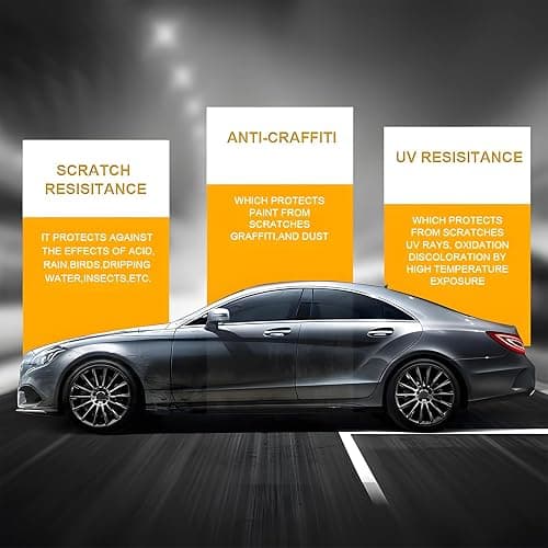 Advanced Graphene Ceramic Coating for Cars(70ML),12H Graphene Coating for Auto Car Detailing,10+ Years of Long Lasting Car Protection,Gloss Hydrophobicty Anti Scratch thumbnail 3