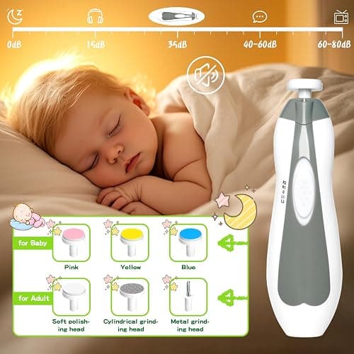 Baby Grooming Kit - 19 in 1 Nursery Essentials Baby Registry Shower Gift for Newborns, Infants, Toddlers, Boys, Girls Kids-Safety Baby Comb, Brush, Finger Toothbrush, Nail Clippers, Scissors(Grey White) - Grey White thumbnail 2