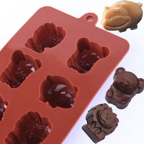 STARUBY Silicone Molds Non-stick Chocolate Candy Mold,Soap Molds,Silicone Baking mold Making Kit, Set of 3 Forest Theme with Different Shapes Animals,Lovely & Fun for Kids thumbnail 6