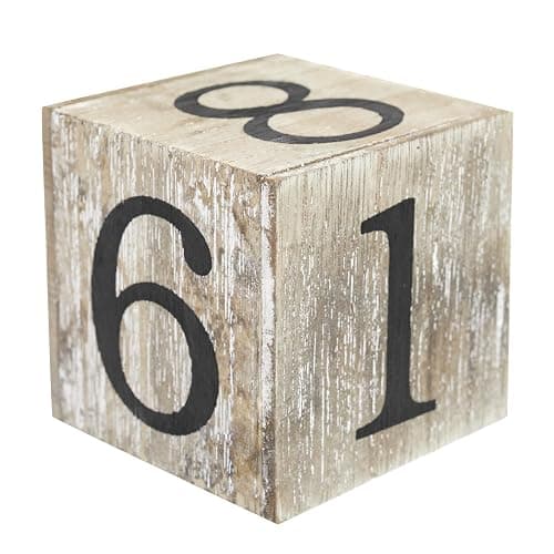 Wooden Perpetual Block Calendar for Desk, Wood Month Date Display Blocks for Teachers, Students, Classroom, Rustic Farmhouse Office Decor, Desk Accessories (5 x 4 In) thumbnail 8