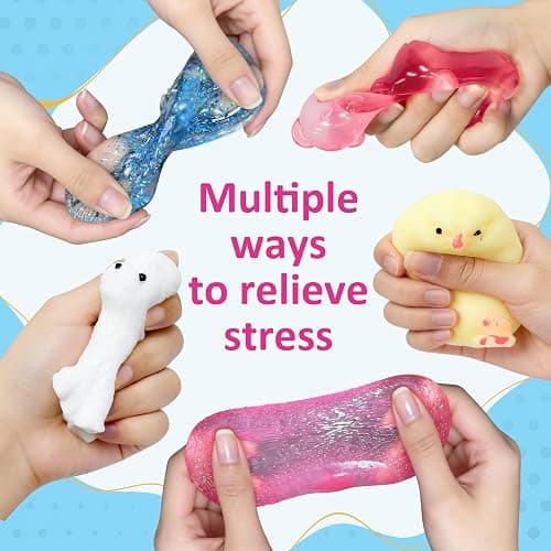 15pcs Taba Squishy Toys Kit, Squishy Fidget Toys for Kids & Adults, Kawaii Squishies Stress Relief Squeeze Toys Classroom Party Favors for Kids 4-8 8-12, Sensory Fidget Birthday Gifts for Boys & Girls thumbnail 4