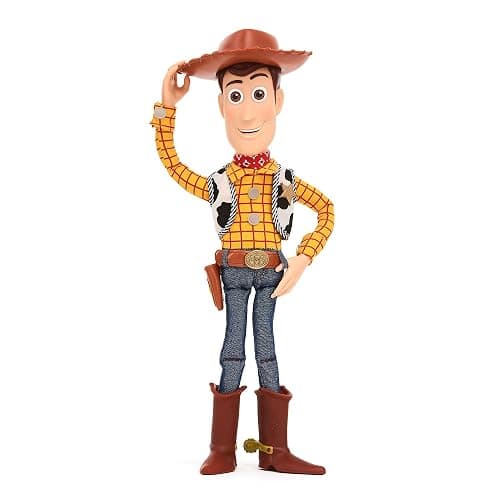 Disney Store Official Action Figure interattiva parlante di Woody, Toy Story, 39 cm, Pupazzo di Cowboy con Un repertorio di 15 Frasi in Inglese, interagisce con Altri Personaggi, dai 3 Anni in su - Image 1