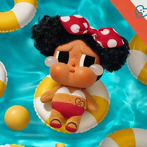 POP MART Crybaby Vacation Mode On Series-Vinyl Plush Pendant Blind Box, Collectible Toys, Holiday Birthday Gifts for Girls and Boys, Single Box thumbnail 6