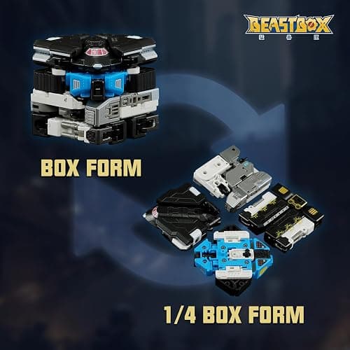 BEASTBOX INFINITYBOX 1/4 Squad Firepower ROBO Deformation Toys Action Figure, Converting Toys in Mecha and Cube, Perfect Birthday Party Gift for Teens and Adults thumbnail 3