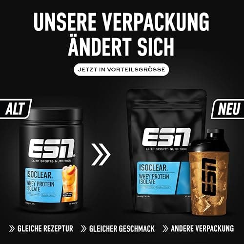 ESN ISOCLEAR Whey Isolate Protein Pulver, 1000g, Strawberry Lime, Proteinlimo mit fruchtig leckerem Geschmack, clear Whey - made in Germany thumbnail 6