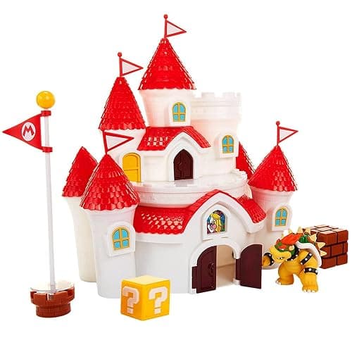 Super Mario Mushroom Kingdom Castle Playset with Exclusive 2.5” Bowser Figure - Image 1