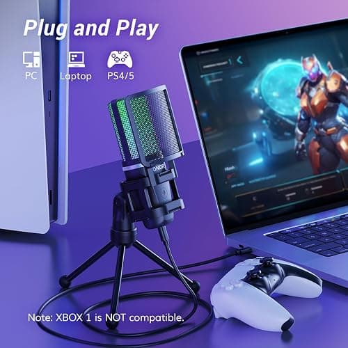 TONOR Podcast Microphone, USB Computer Mic, Cardioid Condenser PC Micro with Tripod Stand and Pop Filter for Podcasting, Streaming, Vocal Recording, PC & Laptop, 180 cm/70inch Cable, TC777 Pro thumbnail 5