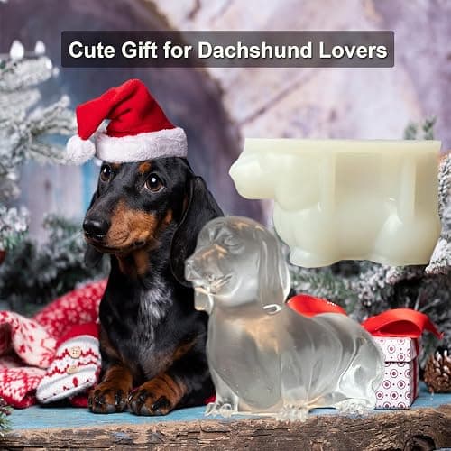 Yamteck 3D Dachshund Dog Ice Cube Silicone Molds, Fun Animal Shape Large Dachshund Dog Ice Cube Tray for Whiskey, Cocktail, Drink; Cute Novelty Gifts for Dachshund Dog Lover, Women Kids. 2 Pack thumbnail 6