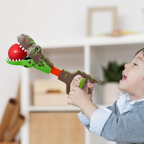 DINOBROS Dinosaur Chomper Toys for Kids with 3 Roar Sounds and Light Jurassic Dinosaurs Grabber Claw T-Rex Reacher Robot Hand Pincher Dino Snapper thumbnail 2