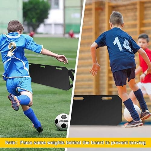 Ugnxery Upgrade 3-Angles Soccer Rebounder Board, Portable Soccer Wall for Adults & Kids, Foldable Soccer Training Equipment for Passing & Shooting Practice thumbnail 6