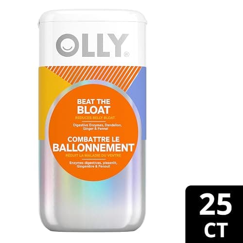 OLLY Beat The Bloat Capsules, Belly Bloat Relief for Gas and Water Retention, Digestive Enzymes, Vegetarian, Supplement for Women - 25 Count thumbnail 3
