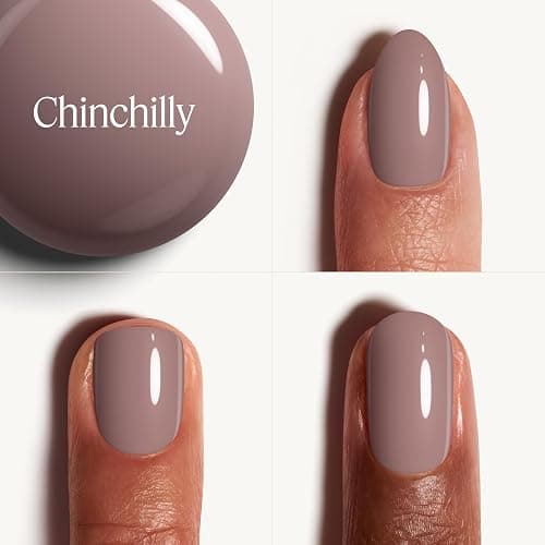 essie Salon-Quality Nail Polish, Vegan, Gray, Chinchilly, 0.46 fl oz thumbnail 3