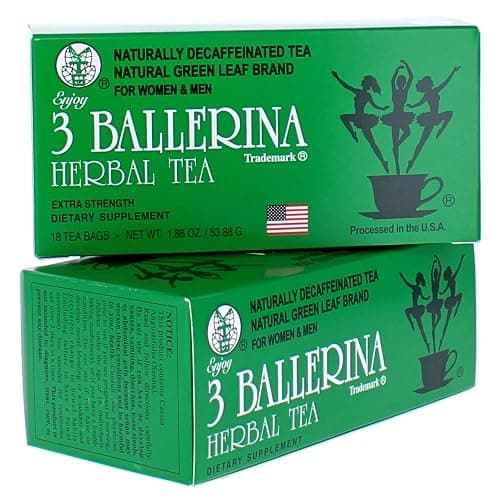 3 Ballerina Herbal Tea Drink Extra Strength Herbal, 18 Count (Pack of 2) thumbnail 2