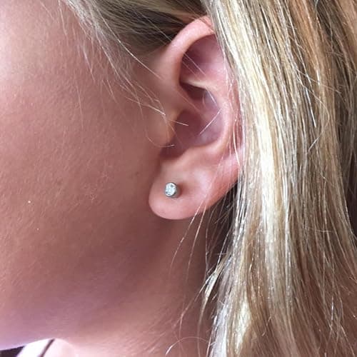 QWALIT 2 pairs Ear Piercing Kit Ear Piercing Gun Kit Self Piercing Earrings Piercing Kit Disposable Earring Gun Piercing Kit with Earring Studs Self Ear Piercing Kit at Home Screw Back Earring thumbnail 8