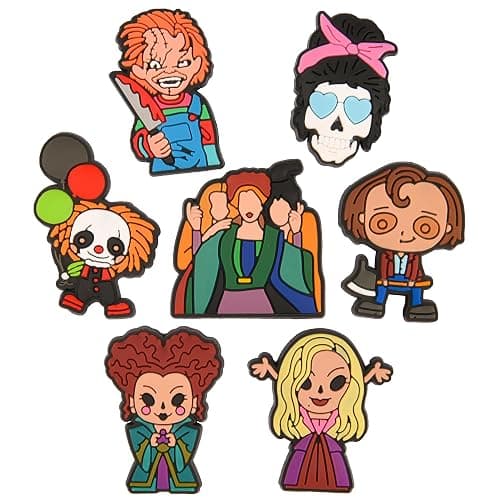 VZDIOR 30,50,100 Pieces Random Halloween Shoe Charms Kids Boys Girls Lovely Skull Shoes Decorations for Party Favor thumbnail 4