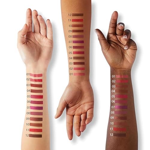Espoce Lip Liner Set, 12Pcs Pure Natural Oak Brown Pink Red Series Lip Liners, Smooth and High Pigmented Lip Makeup Pencil thumbnail 4