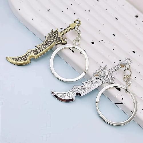 PYNASA 2Pcs Game Val Knife Keychains for Women Men,Game Weapon Val Knife Karambit Charms Keychains Cosplay Accessories Gifts thumbnail 5