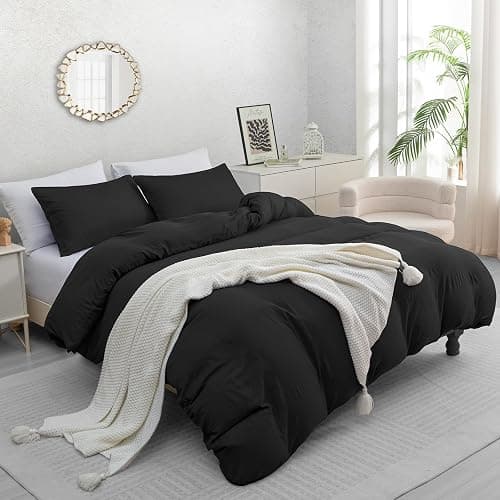 Pamposh Double Duvet Set - Pre-Washed Microfibre Bedding Set for Added Softness & Comfort - Lightweight Premium Quilt Cover Set for All Seasons With Zipper Closure thumbnail 2