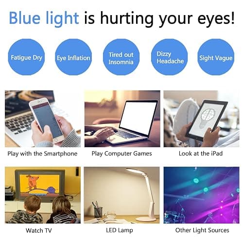 LJCZKA Lunettes Lumiere Bleue Ovale Femme Homme Petite Lunette Monture Rectangulaire Lunettes Annee 90 Anti-Fatigue pour Jeux, Texing et Lecture thumbnail 7