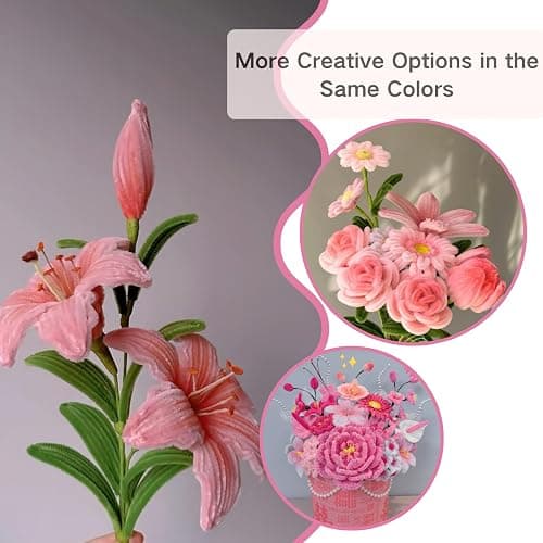 Balinging Upgraded 900 pcs Colorful Chenille Pipe Cleaners for Crafts, Extra Fuzzy Flexible Stems, 12 Inch Length for DIY Art, Kids and Adults Creative Projects thumbnail 7