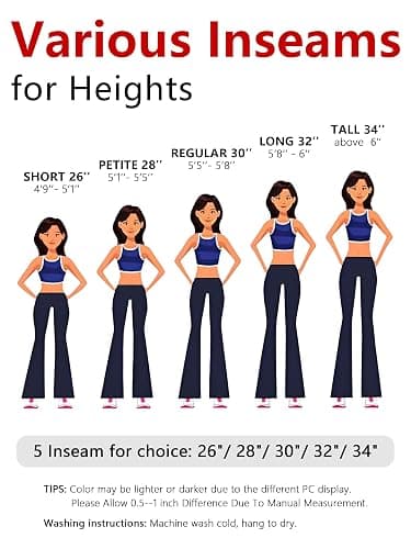 Tapata Women's 28''/30''/32''/34'' Stretchy Bootcut Dress Pants with Pockets Tall, Petite, Regular for Office Work Business thumbnail 7