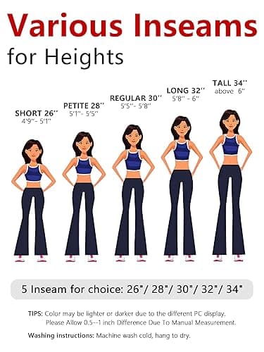 Tapata Women's 28''/30''/32''/34'' Stretchy Bootcut Dress Pants with Pockets Tall, Petite, Regular for Office Work Business thumbnail 7
