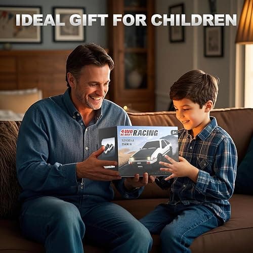 RC Drift Car for Boy Age 6 7 8 9 10, 1:24 Remote Control Drift Cars, 25KM/H | 4WD 2.4GHz Semi Proportional Throttle and LED Light, Remote Control Cars Toys Gifts for 6 7 8 9 10 11 12+ Year Old Boy thumbnail 6