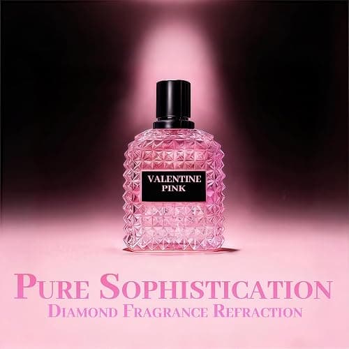 A CENTER Valentine Pink Perfume for Women, Floral Notes Eau de Parfum Spray Casual Daily Cologne 3.4 Fluid Ounce/100Ml Women Fragrance Daytime & Casual Use, for all Skin Types thumbnail 2