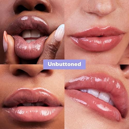 Kosas Wet Lip Oil Gloss - Hydrating Lip Plumping Treatment with Hyaluronic Acid & Peptides, Non-Sticky Finish (Unbuttoned) thumbnail 3