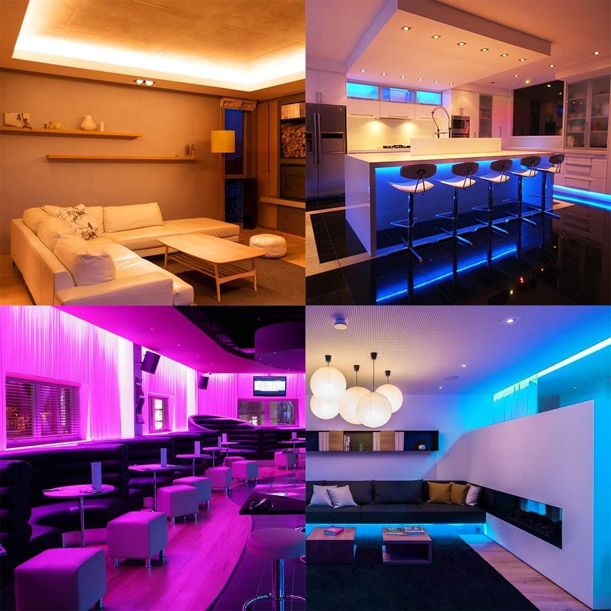 LED Strip Lights 32.8ft/10M, RGB LED Light Strip, 5050 SMD LED Color Changing Tape Light with 44 Key Remote and 12V Power Supply, LED Lights for Bedroom, Home Decoration, Bar (10M) thumbnail 7