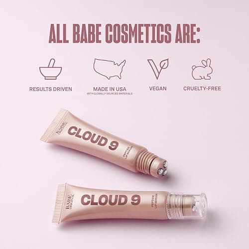 BABE ORIGINAL Cloud 9 Peptide Lip Serum | Daily Lip Treatment with Cloudberry Oil, Mushroom Extracts, Hyaluronic Acid for Dryness & Fine Lines | Smoothing & Hydrating Lip Moisturizer | Vegan Lip Care thumbnail 8
