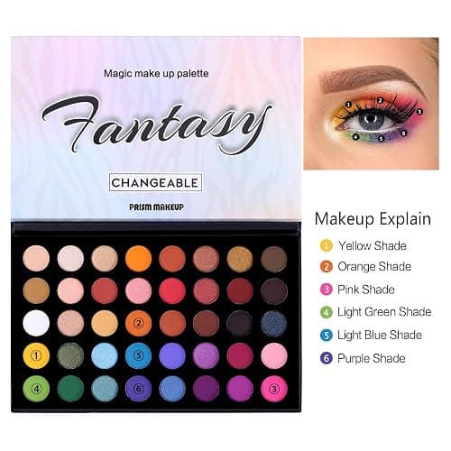 Highly Pigmented Eye Makeup Palette, Matte Shimmer Metallic Eyeshadow Pallet Long Lasting Blendable Natural Colors Make Up Eye Shadows Cosmetics Gift Kit thumbnail 5