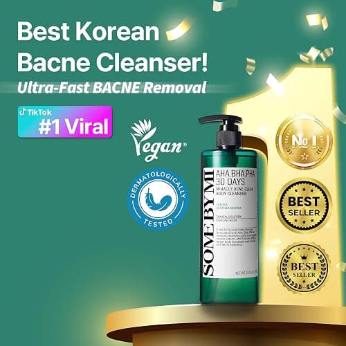 SOME BY MI AHA BHA PHA 30 Days Miracle Acne Clear Body Cleanser 13.5oz – Salicylic Acid & Tea Tree Acne Body Wash – Deep Cleansing, Sulfate & Paraben Free Korean Skin care thumbnail 3