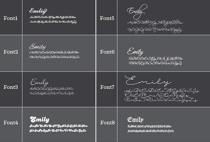 UMAGICBOX Exquisite Personalized Name Necklace|Choose from 14 Font Styles|Customizable 18K Gold Plated Stainless Steel & Sterling Silver Pendant|Unique Gift for Her - 1-Custom Name thumbnail 2