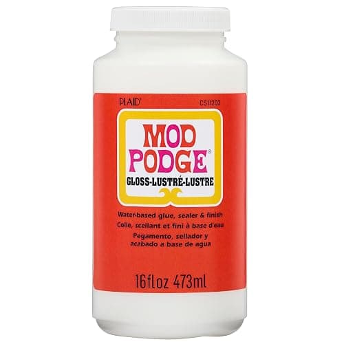 Mod Podge Gloss Sealer, Glue & Finish: All-in-One Craft Solution- Quick Dry, Easy Clean, for Wood, Paper, Fabric & More. Non-Toxic - Craft with Confidence, Made in USA, 16 oz., Pack of 1 - Image 1