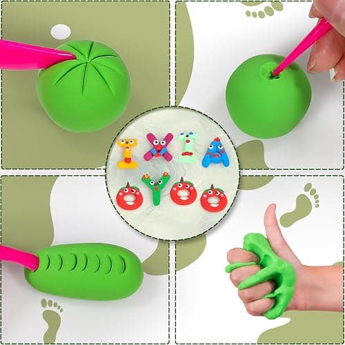 Ixiaoyoo Air Dry Clay, 100 Colors Foam Modeling Clay for School Projects | Safe & Non-Toxic, Soft, Non-Sticky, DIY Model Crafts Kids Toys for Home Party Favors, Birthday Gifts for Aged 3–12 Boys Girls thumbnail 10