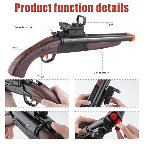 Eaciilee Toy Gun Soft Bullet Educational Model Shooting Games for 6+ Boys Toy Gun Soft Bullet Educational Mode thumbnail 2