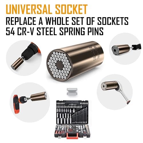Lenski Stocking Stuffers for Men Adults, Super Universal Socket Christmas Gifts for Men, Mens Gifts for Dad Him Grandpa, White Elephant Gifts for Adults, Birthday Dad Gift thumbnail 3